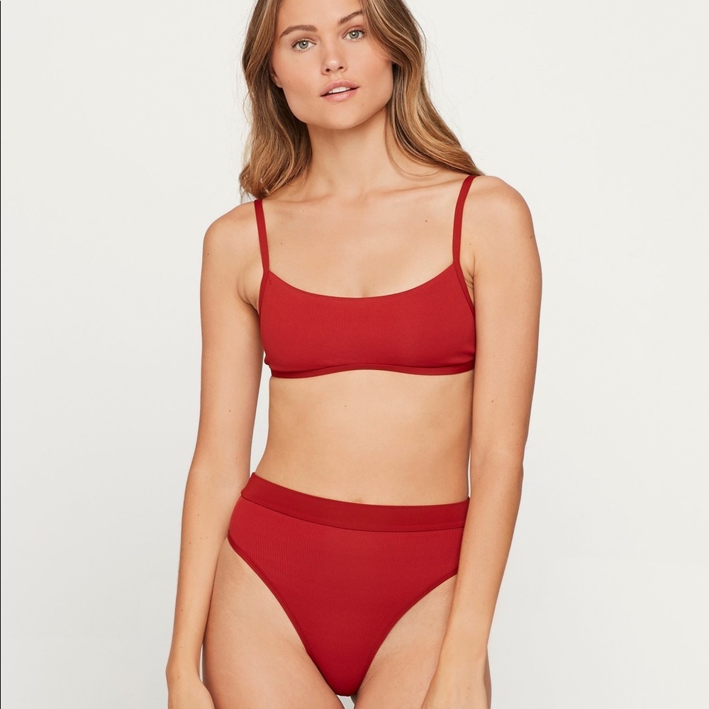 L Space Ribbed Gemma top and Frenchi bottom